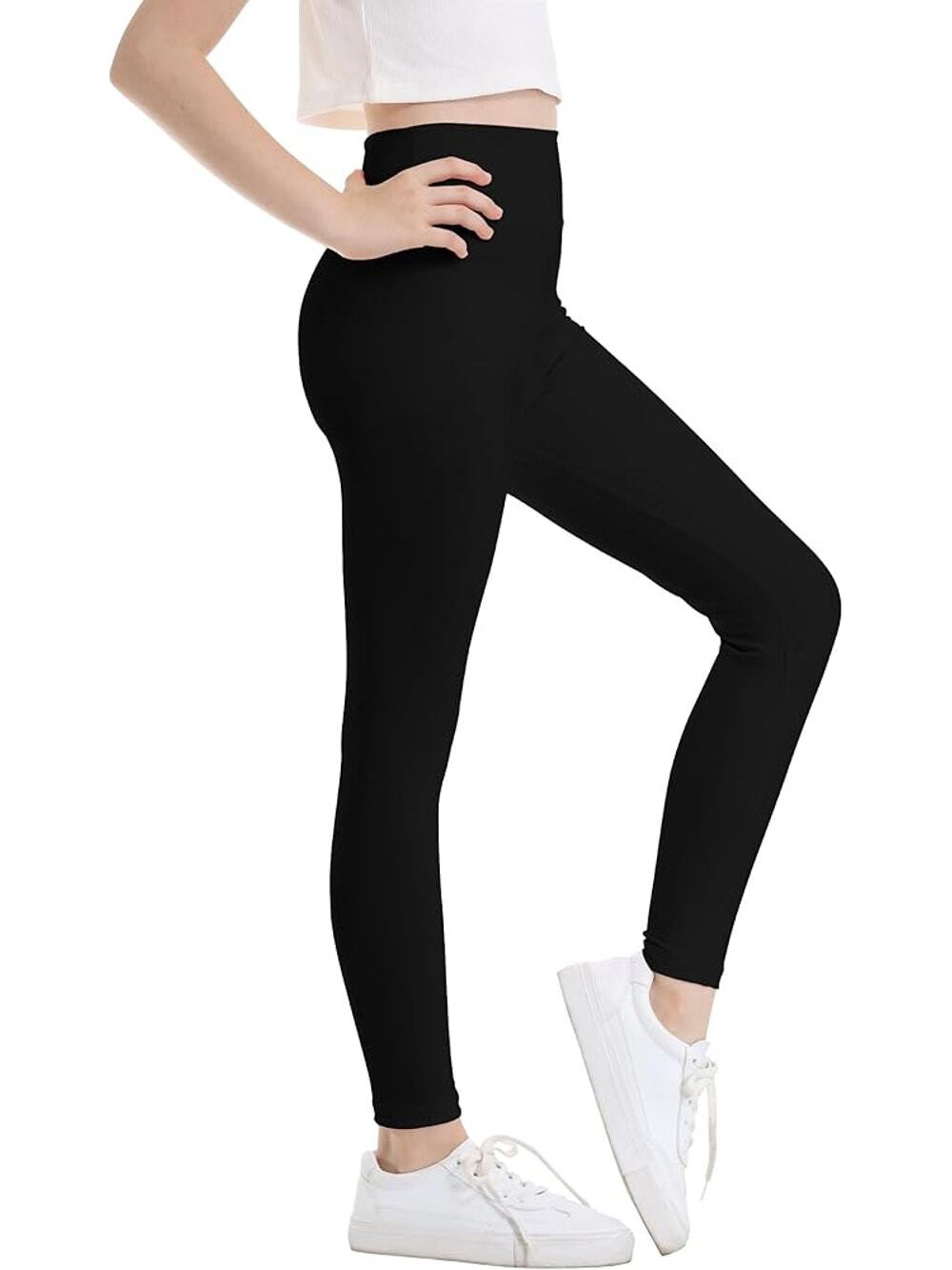 ShoSho Girls Black Fitted Pull-On Stretchy Leggings Youth Size Small
